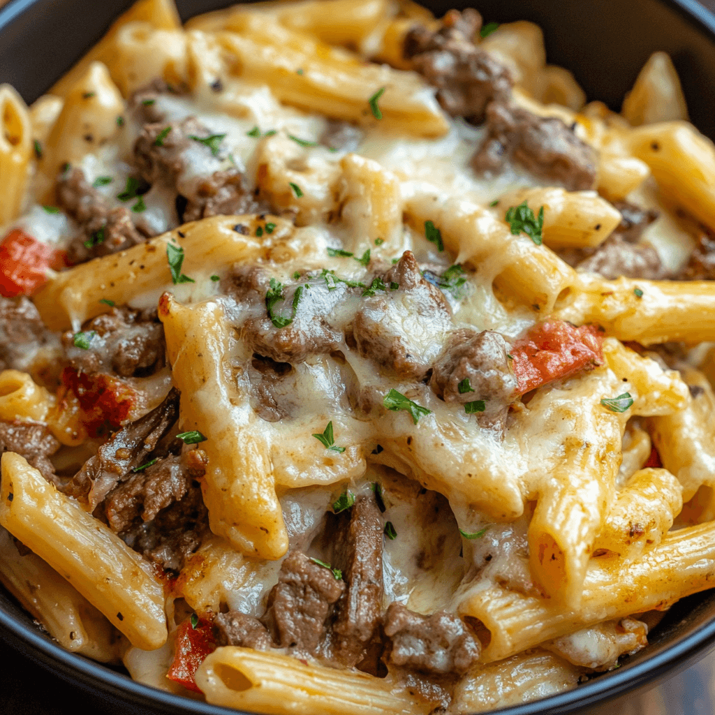 How Many Calories Are in Philly Cheesesteak Pasta?