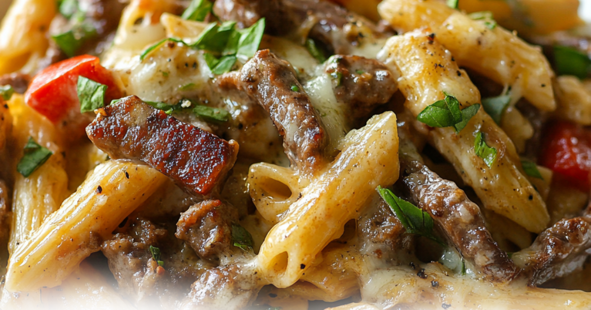 How Many Calories Are in Philly Cheesesteak Pasta?