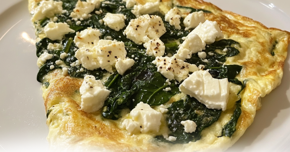 Spinach Feta Omelette