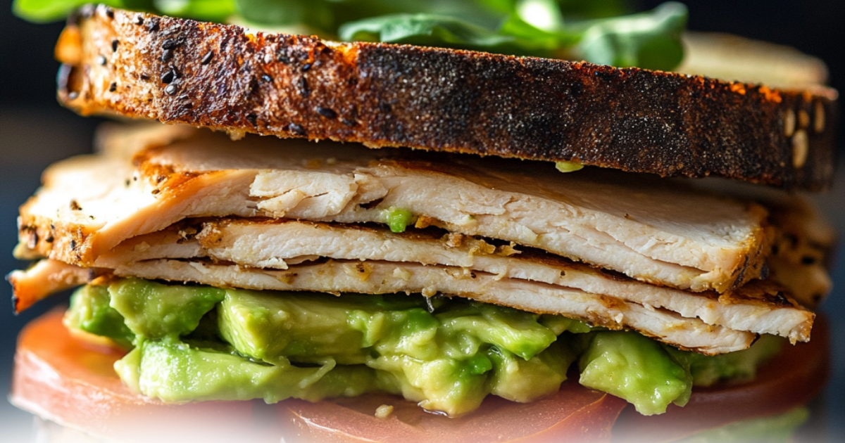 Turkey avocado sandwich