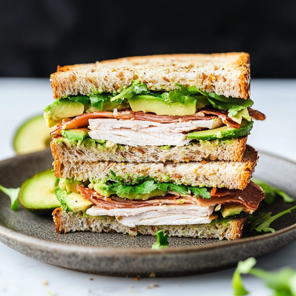 Turkey avocado sandwich