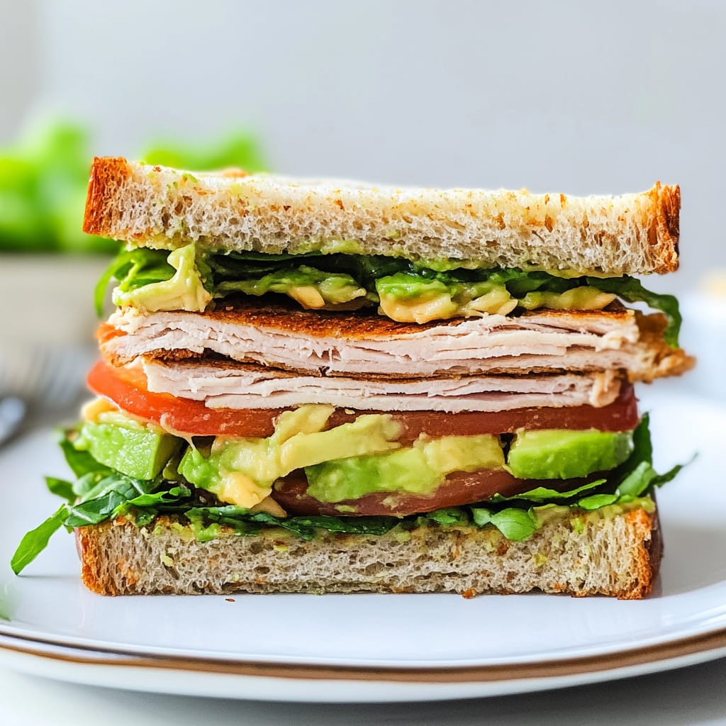 Turkey avocado sandwich