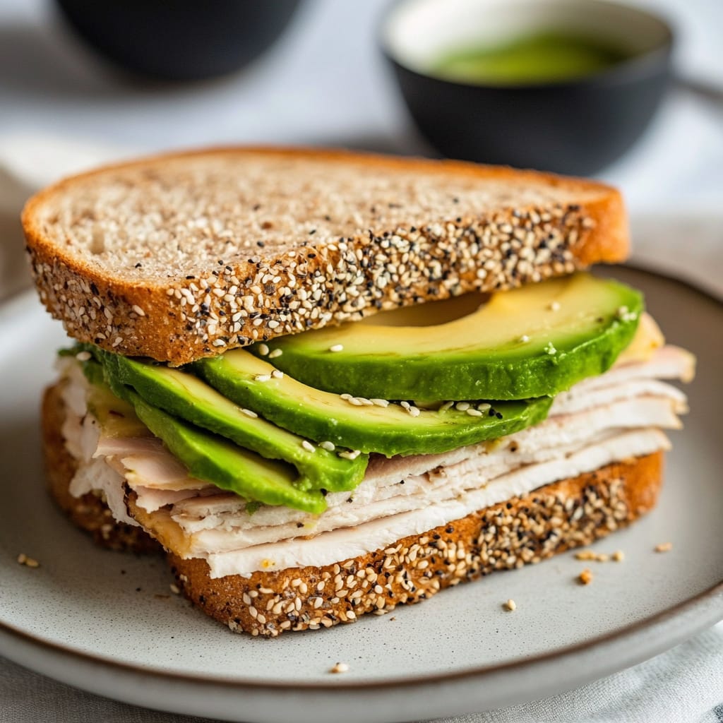 Turkey avocado sandwich