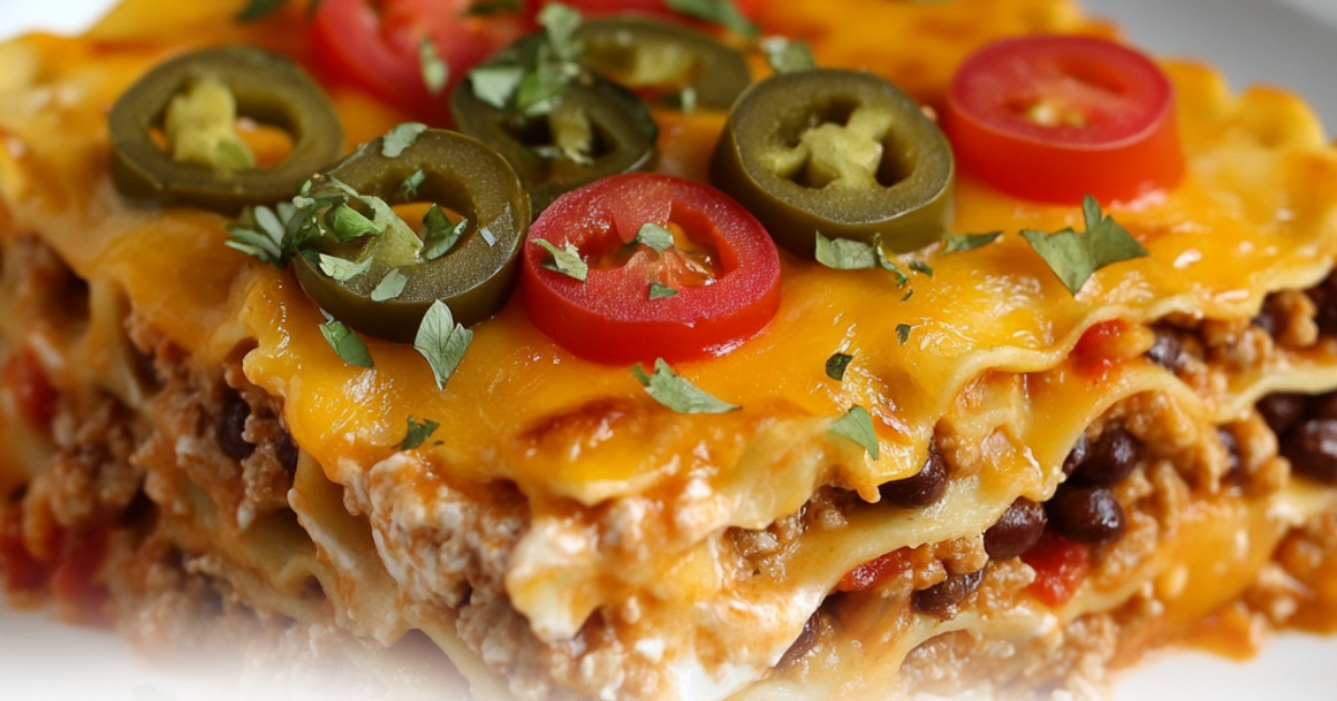 What do you serve with taco lasagna?