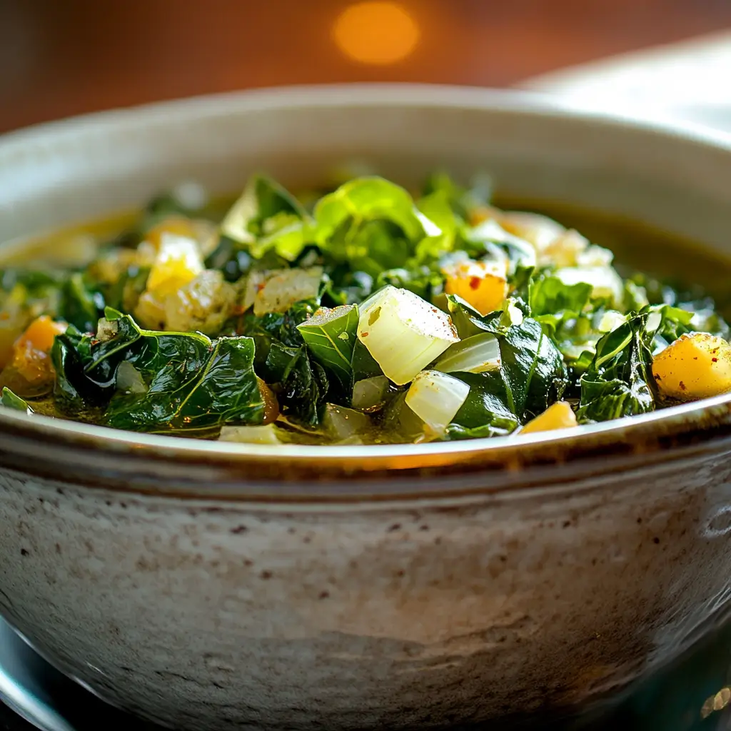 How do you cut Swiss chard for soup