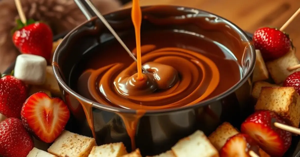 Chocolate Caramel Fondue